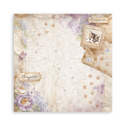 Papierblock 20,3x20,3 cm - 22 Blätter - Einseitig Quiet Days
