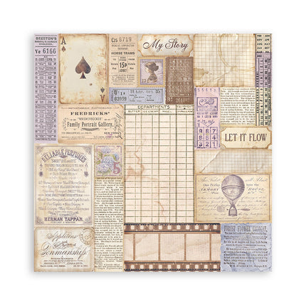 Papierblock 20,3x20,3 cm - 22 Blätter - Einseitig Quiet Days