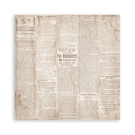 Papierblock 20,3x20,3 cm - 22 Blätter - Einseitig Quiet Days