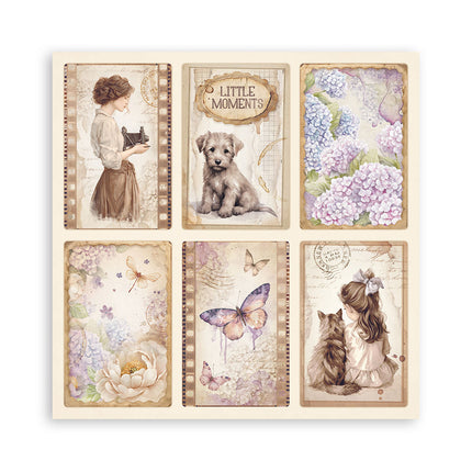 Papierblock 20,3x20,3 cm - 22 Blätter - Einseitig Quiet Days