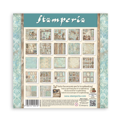Scrapbooking-Druckblock für Kunst und Handwerk 22 Blatt cm 20,3x20,3 (8"x8") einseitig bedruckt - Symphony