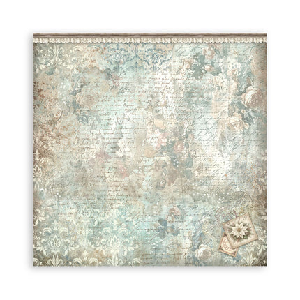 Scrapbooking Printed Pad for Art and Craft 22 sheets cm 20,3X20,3 (8"X8") Single Face White Christmas