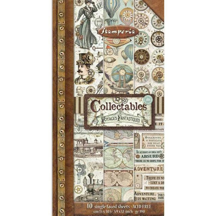 Collectables 10 Bögen cm 15x30,5 (6”x12”) Fantastische Reisen