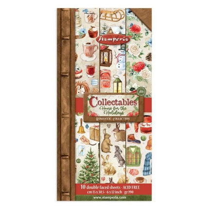 Collectables 10 Blätter 15x30,5 (6”x12”) - Romantisches Zuhause für die Feiertage