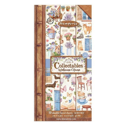 Collectables 10 Blatt 15x30,5 cm (6”x12”) - Create Happiness Welcome Home