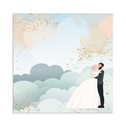 Papierblock 30,5x30,5 cm - 22 Blatt - Einseitig Love Story