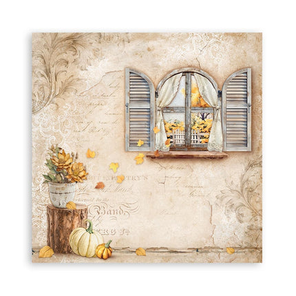 Papierblock 30,5x30,5 cm - 22 Blatt - Einseitig bedruckt - Goldene Harmonie