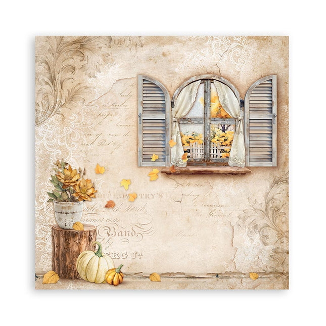 Papierblock 30,5x30,5 cm - 22 Blatt - Einseitig bedruckt - Goldene Harmonie