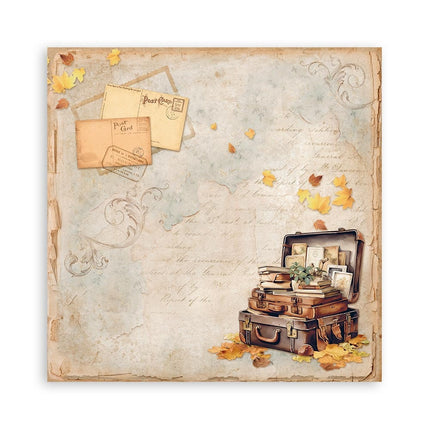 Papierblock 30,5x30,5 cm - 22 Blatt - Einseitig bedruckt - Goldene Harmonie