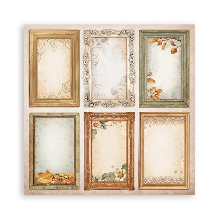 Papierblock 30,5x30,5 cm - 22 Blatt - Einseitig bedruckt - Goldene Harmonie