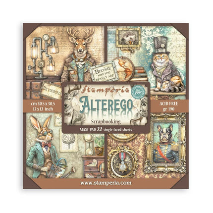 Papierblock 30,5x30,5 cm - 22 Blätter - Einseitig - Alterego