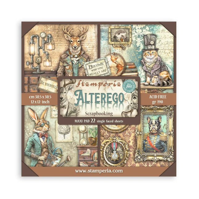 Papierblock 30,5x30,5 cm - 22 Blätter - Einseitig - Alterego