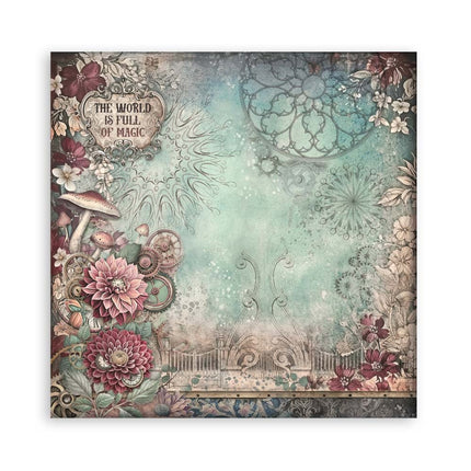 Papierblock 30,5x30,5 cm - 22 Blätter - Einseitig - Meister der Magie