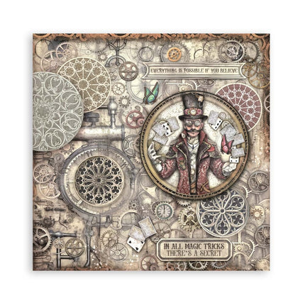 Papierblock 30,5x30,5 cm - 22 Blätter - Einseitig - Meister der Magie