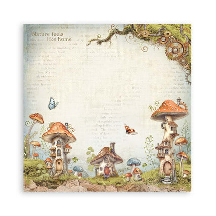 Papierblock 30,5x30,5 cm - 22 Blatt - Einseitig - Hidden Grove