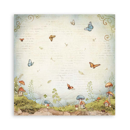 Papierblock 30,5x30,5 cm - 22 Blatt - Einseitig - Hidden Grove