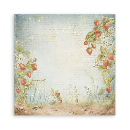 Papierblock 30,5x30,5 cm - 22 Blatt - Einseitig - Hidden Grove