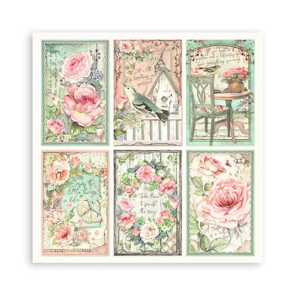 Papierblock 30,5x30,5 cm - 22 Blatt - Einseitig - House of Roses