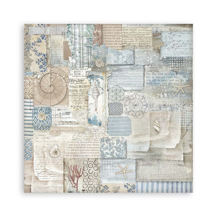 Papierblock 30,5x30,5 cm - 22 Blatt - Einseitig - Silent Sea