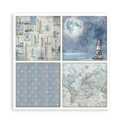 Papierblock 30,5x30,5 cm - 22 Blatt - Einseitig - Silent Sea