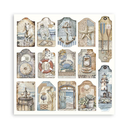 Papierblock 30,5x30,5 cm - 22 Blatt - Einseitig - Silent Sea