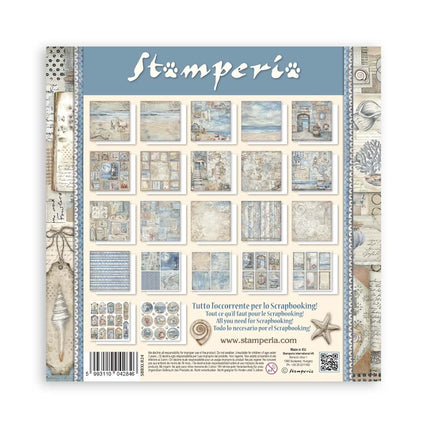 Papierblock 30,5x30,5 cm - 22 Blatt - Einseitig - Silent Sea
