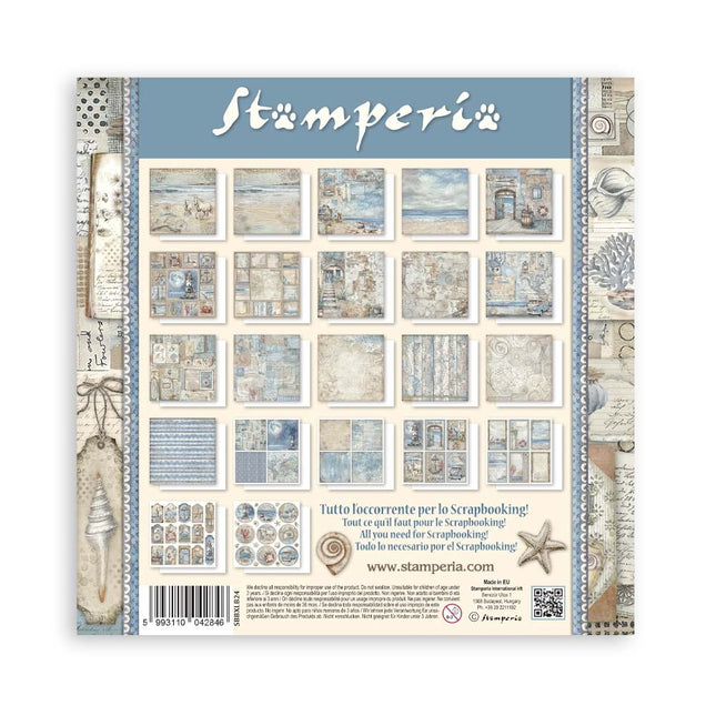 Papierblock 30,5x30,5 cm - 22 Blatt - Einseitig - Silent Sea