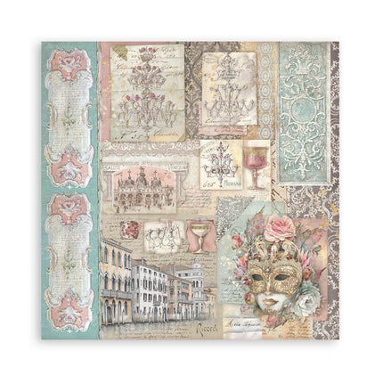 Papierblock 30,5x30,5 cm - 22 Blatt - Einseitig - Venice City of Art