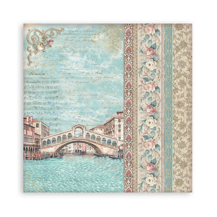 Papierblock 30,5x30,5 cm - 22 Blatt - Einseitig - Venice City of Art