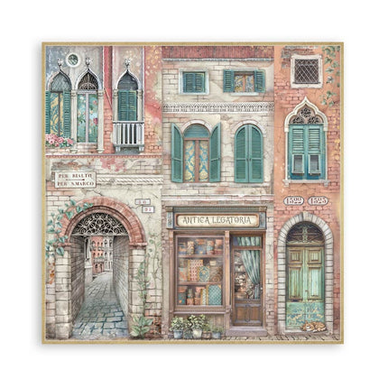 Papierblock 30,5x30,5 cm - 22 Blatt - Einseitig - Venice City of Art
