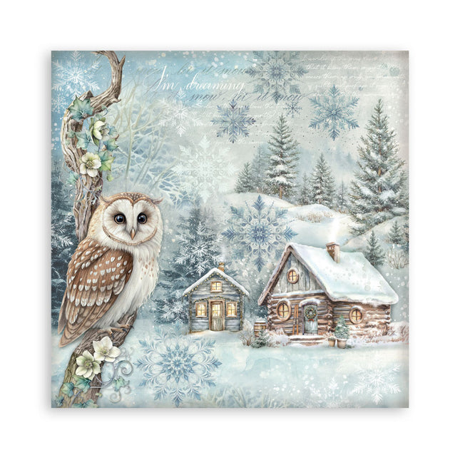 Papierblock 30,5x30,5 cm - 22 Blatt - Einseitig - The Owl's House
