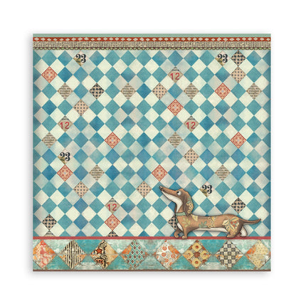 Papierblock 30,5x30,5 cm - 22 Blätter - Einseitig - Flauschige Freunde