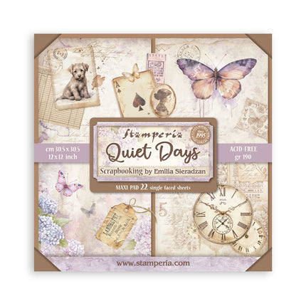 Papierblock 30,5x30,5 cm - 22 Blätter - Einseitig - Quiet Days