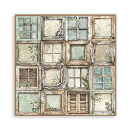 Papierblock 30,5x30,5 cm - 22 Blatt - Einseitig - Herbarium Silvae