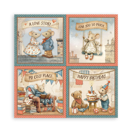 Scrapbooking Block 22 Blatt cm 30,5x30,5 (12"x12") einseitig - Familie  