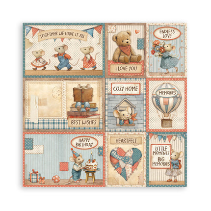 Scrapbooking Block 22 Blatt cm 30,5x30,5 (12"x12") einseitig - Familie  