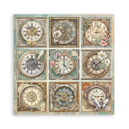 Bedrucktes Scrapbooking-Pad für Kunst und Handwerk 22 Blatt cm 30,5x30,5 (12"x12") einseitig - Gardens of Time