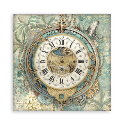 Bedrucktes Scrapbooking-Pad für Kunst und Handwerk 22 Blatt cm 30,5x30,5 (12"x12") einseitig - Gardens of Time
