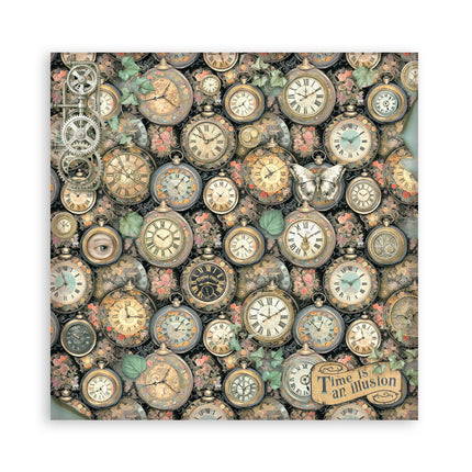 Bedrucktes Scrapbooking-Pad für Kunst und Handwerk 22 Blatt cm 30,5x30,5 (12"x12") einseitig - Gardens of Time