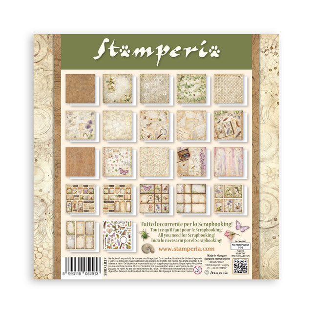 Scrapbooking Bedrucktes Pad für Kunst und Basteln 22 Blatt cm 30,5x30,5 (12"x12") Einseitig - Rundum
