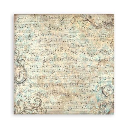 Scrapbooking-Druckblock für Kunst und Handwerk 22 Blatt cm 30,5x30,5 (12"x12") einseitig bedruckt - Symphony