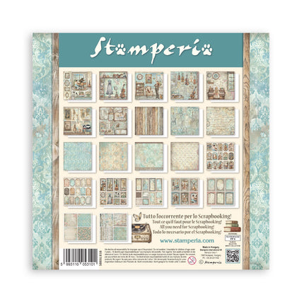 Scrapbooking-Druckblock für Kunst und Handwerk 22 Blatt cm 30,5x30,5 (12"x12") einseitig bedruckt - Symphony