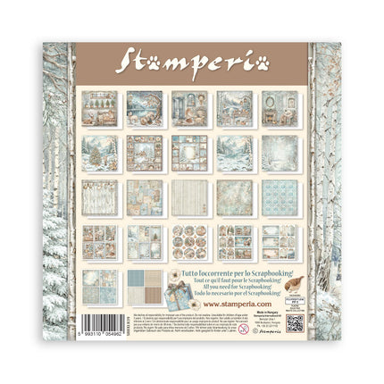 Scrapbooking Printed Pad for Art and Craft 22 sheets cm 30,5x30,5 (12"x12") Single face - White Christmas