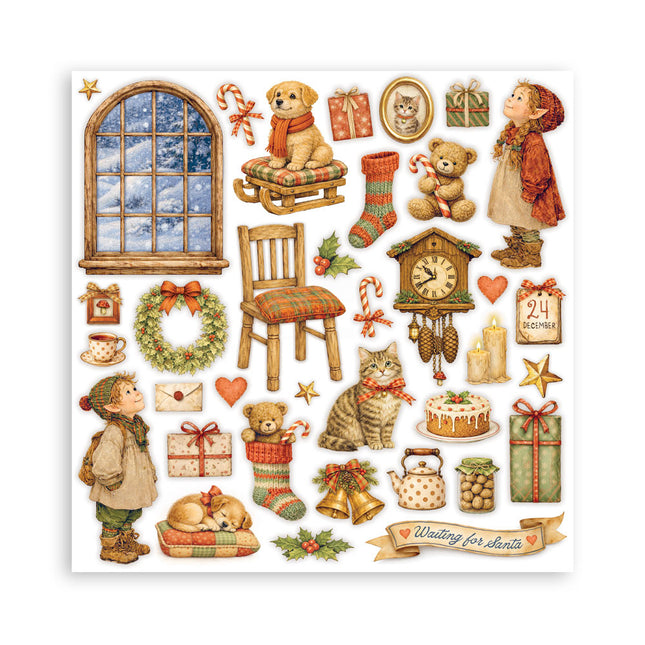 Scrapbooking Printed Pad for Art and Craft 22 sheets cm 30,5x30,5 (12"x12") Single face - Silent Night
