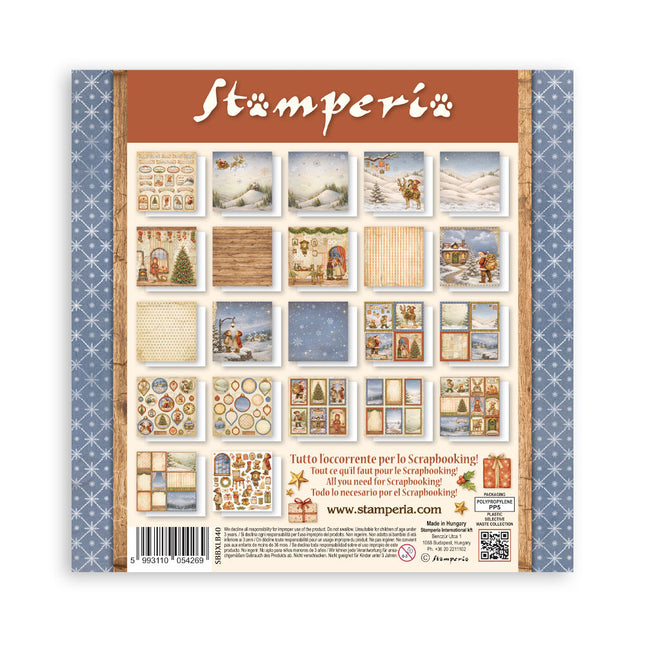 Scrapbooking Printed Pad for Art and Craft 22 sheets cm 30,5x30,5 (12"x12") Single face - Silent Night