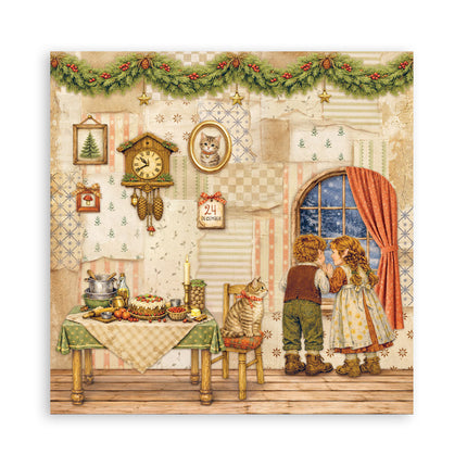 Scrapbooking Printed Pad for Art and Craft 22 sheets cm 30,5x30,5 (12"x12") Single face - Silent Night
