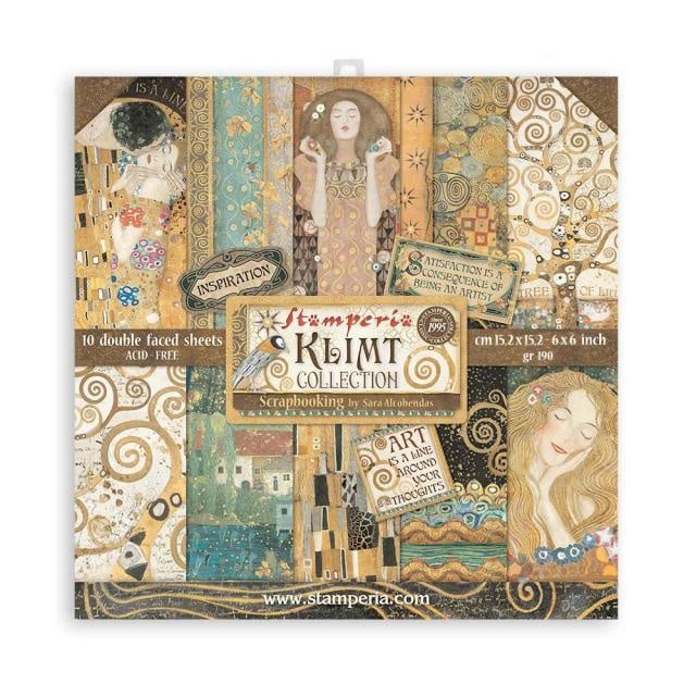 Scrapbooking Extra kleines Pad 10 Blatt 15,24x15,24 cm (6"x6") - Klimt