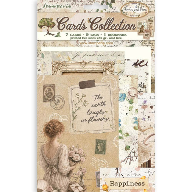 Printed Art Cards Collection - Flowers and Poems