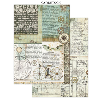 Junk Journal Aufkleber, Ausschnitte, Hintergründe - Fantastische Reisen