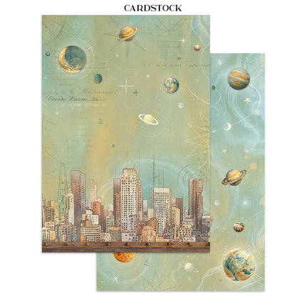 Junk Journal Sticker, Ausschnitte, Hintergründe - A new Beginning